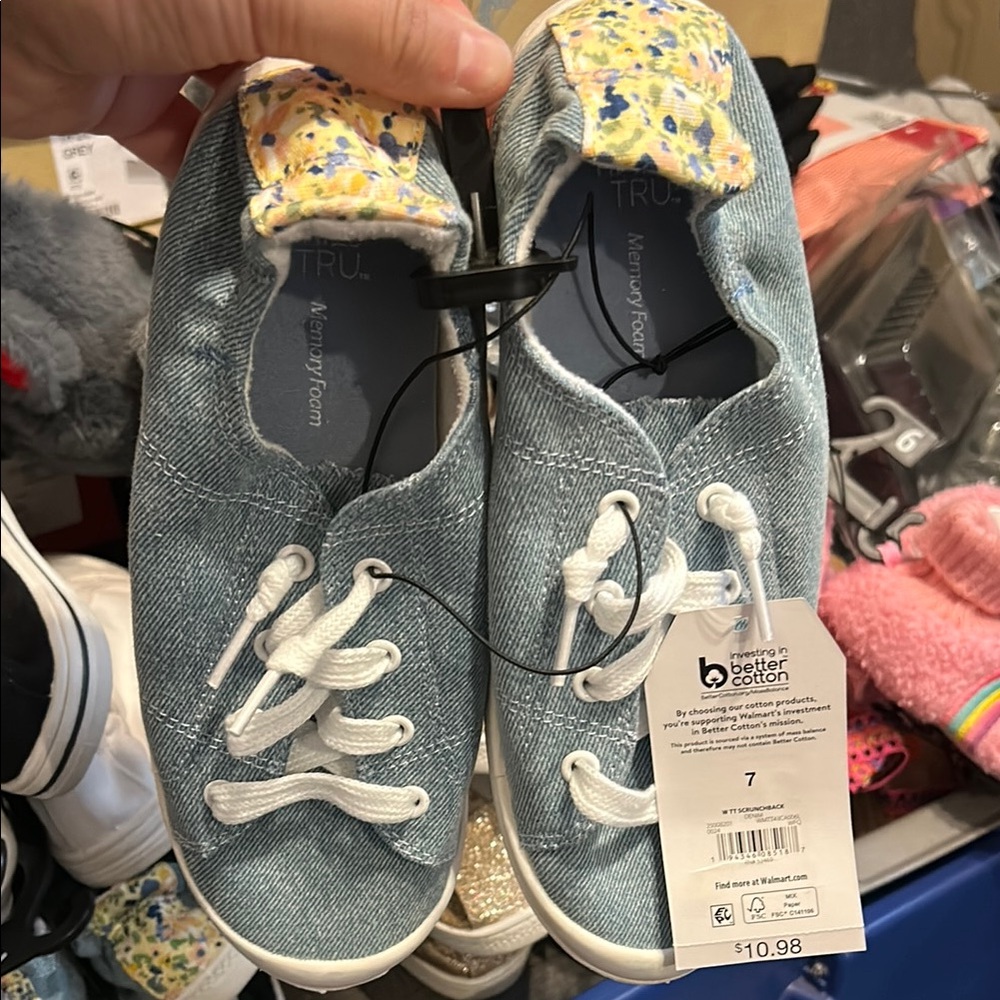 Kids Blue Denim Shoes